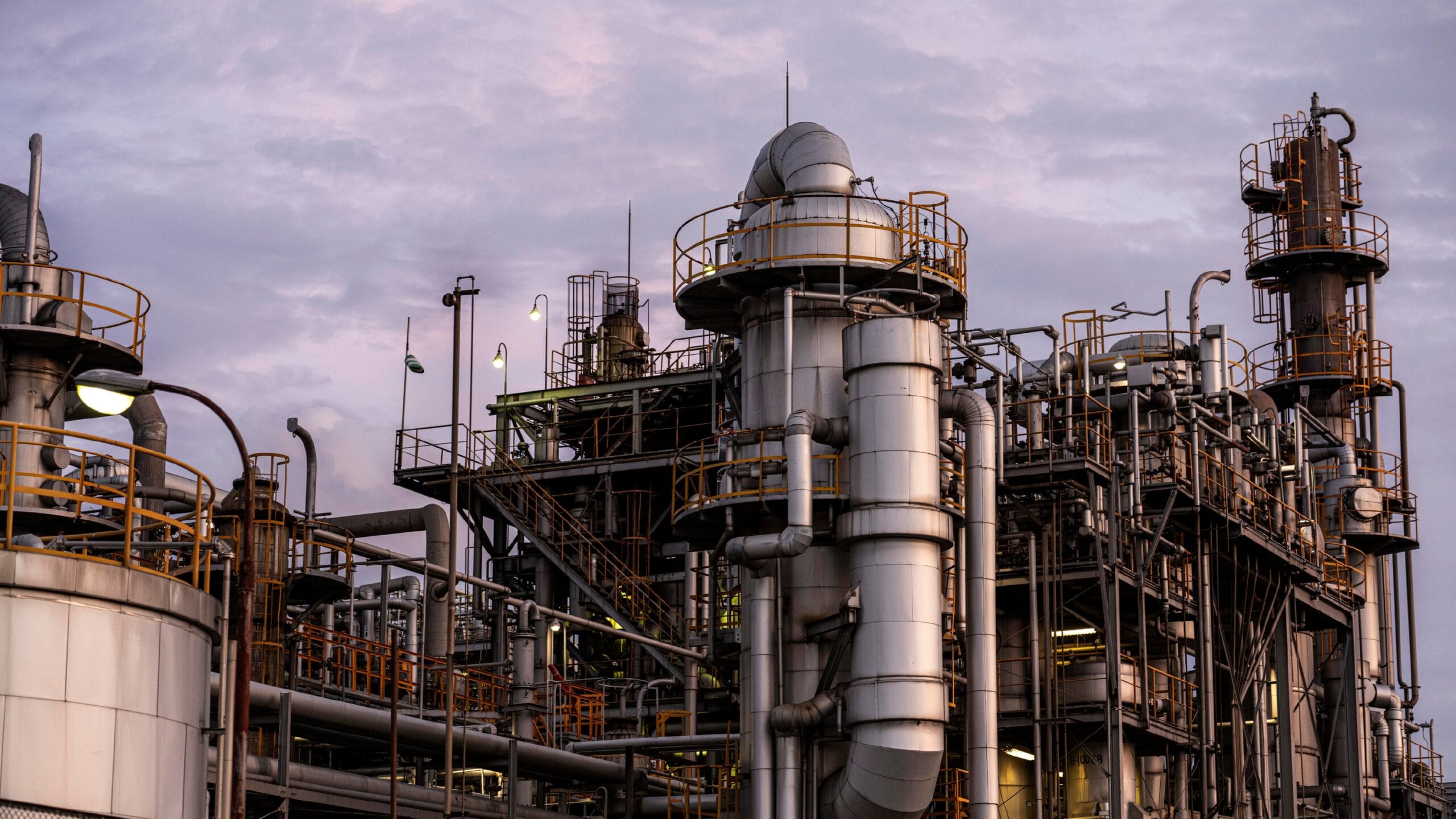 Turnkey piping projects in India by Luthra Projects showing industrial compressed air pipeline installation at a manufacturing plant.