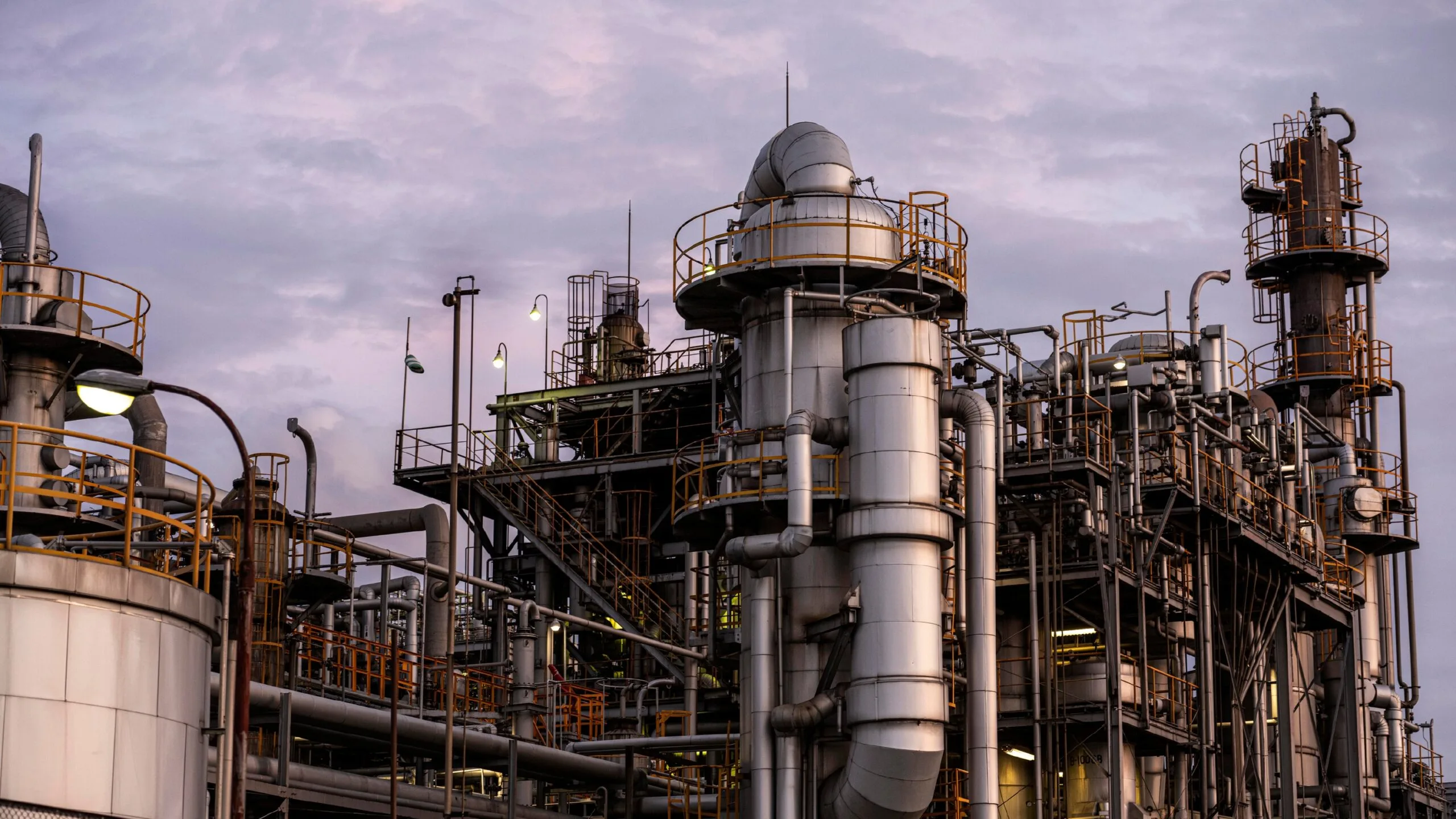 Turnkey piping projects in India by Luthra Projects showing industrial compressed air pipeline installation at a manufacturing plant.