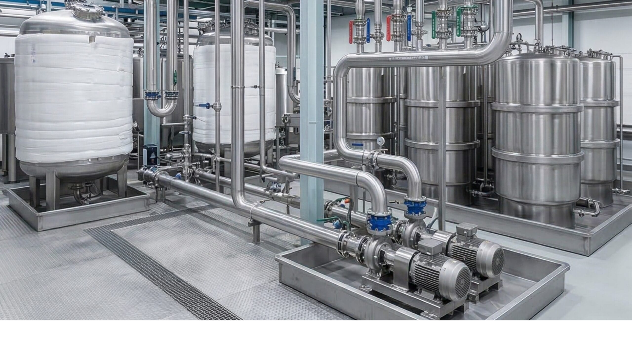 Industrial pipeline installation with stainless steel and carbon steel pipelines by Luthra Projects India